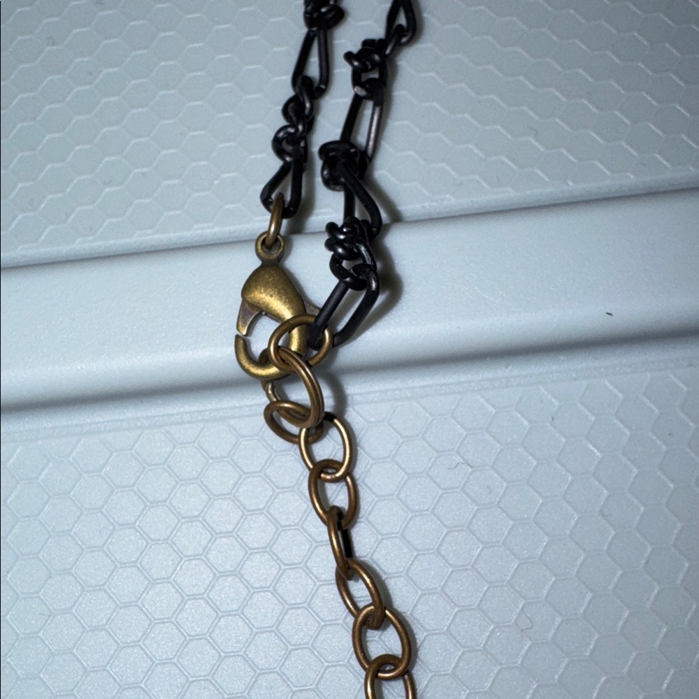 Sabika Black and Gold Crystal Necklace - Picture 6 of 6